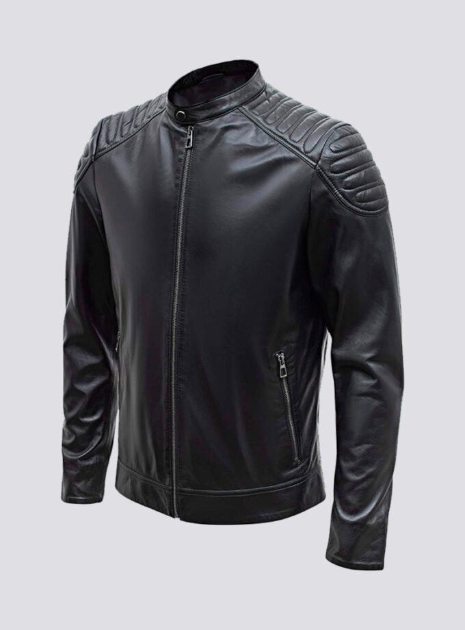 Genuine Real Black Leather Jacket for Men – Slim Fit